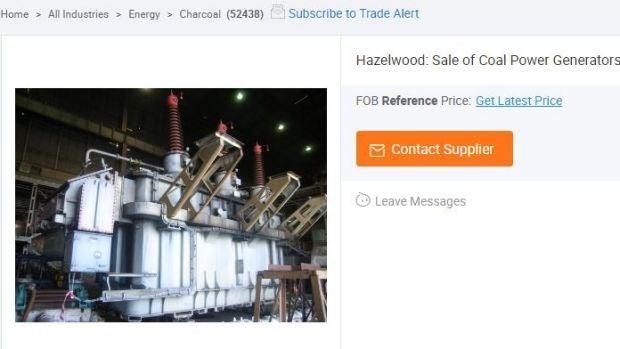 Victoria's Hazelwood power plant is up for grabs on online marketplace Alibaba